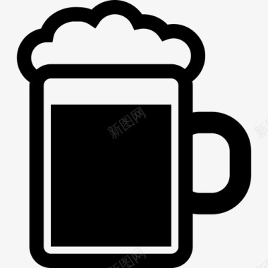 喝啤酒罐食物饮料套装图标图标