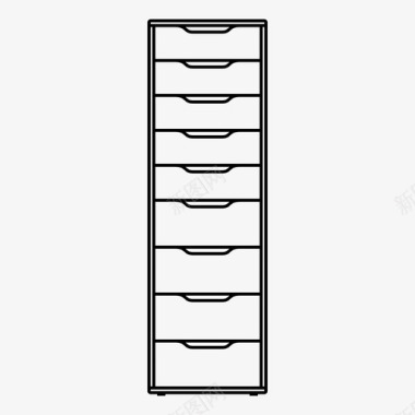 柜子PNG抽屉亚历克斯橱柜图标图标