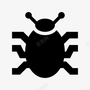 甲虫病毒威胁图标图标
