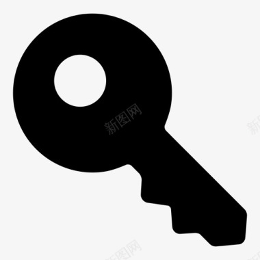 凹槽密钥工具特定图标图标