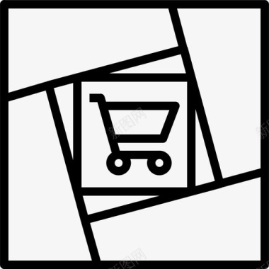 购物车超市购物车信息图形元素图标图标
