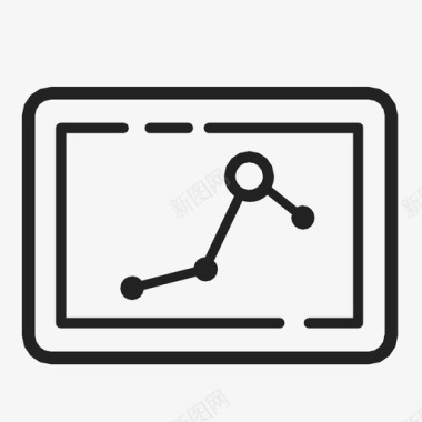 道路交通指示标识折线图统计符号图标图标