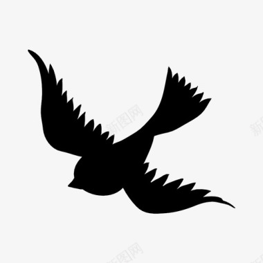 飞翔的翅膀鸟天空鸽子图标图标