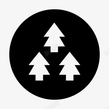 森林减法信号图标图标