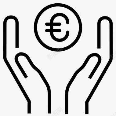 欧元图标欧元不货币图标图标