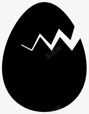 时尚手机壳裂蛋种子孵化图标图标