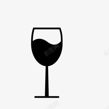 葡萄酒杯红酒饮料葡萄汁图标图标