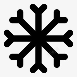 有趣冬天雪花有趣的图案水晶漫反射图标高清图片