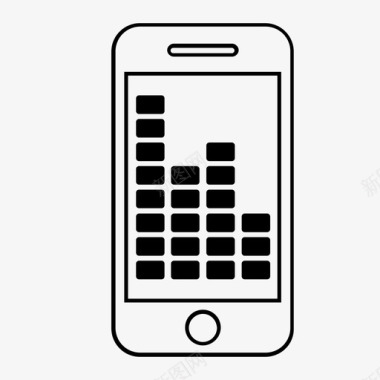立体企业标识均衡器高音立体声图标图标