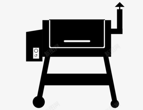 烟熏眼影烟熏烧烤夏季烧烤图标图标