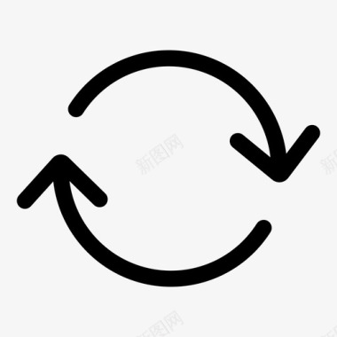 循环圆形箭头箭头循环图标图标