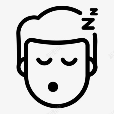 睡眠意象打盹图标图标