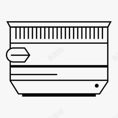 手磨咖啡相机镜头平底锅照片图标图标