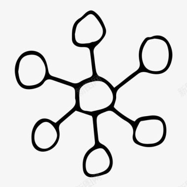 利益相关者网络maudlin图标图标