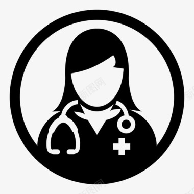 医疗保健和医学医生医生图标女医生医学图标图标