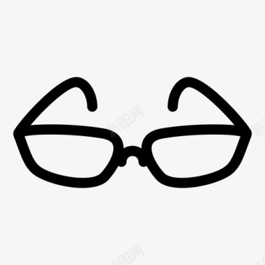 眼睛视线眼镜手表头图标图标