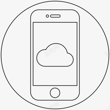 安卓系统手机智能手机云icloudiphone云图标图标