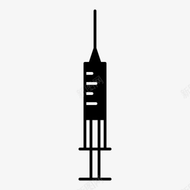 黄金免抠素材注射器无药品图标图标