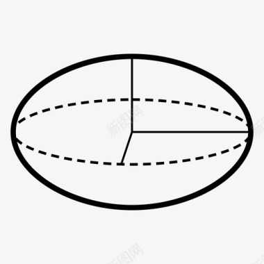 椭圆体符号形状图标图标