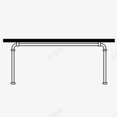 客桌工业桌管道无图标图标
