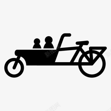 载货自行车街道学校自行车图标图标
