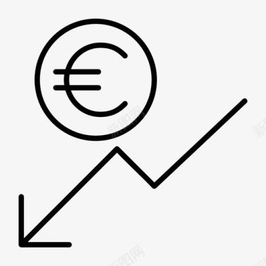 互联网金融标题欧元通胀无线爆发图标图标