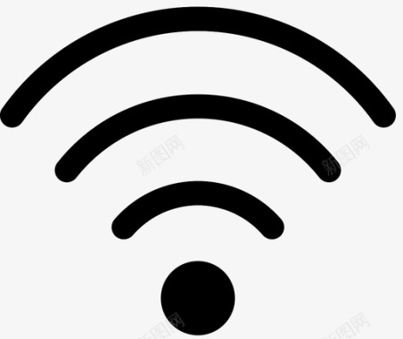 波形wifi免费互联网在线链接图标图标