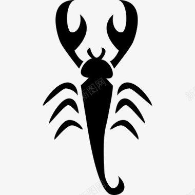 天蝎座星座黄道带图标图标