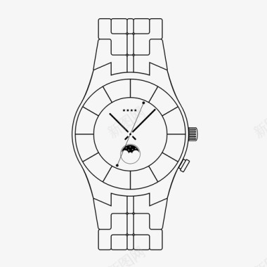 防水防尘手表配件时钟图标图标