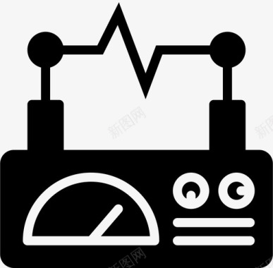 电流测量装置恒电位仪科学图标图标