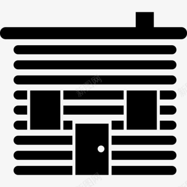 条纹房子建筑物房屋用品图标图标