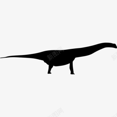 阿根廷龙动物动物王国中灭绝的恐龙形状图标图标