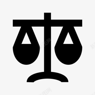 平衡规模市场和经济材料图标图标