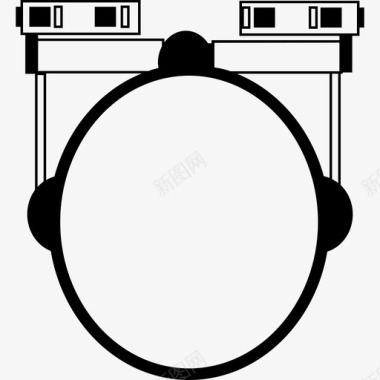 谷歌眼镜从顶部看人的头部工具和器具谷歌眼镜图标图标