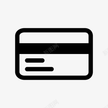 信用卡信用卡购物卡塑料图标图标