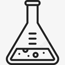 烧杯溶液锥形烧瓶科学结果图标高清图片