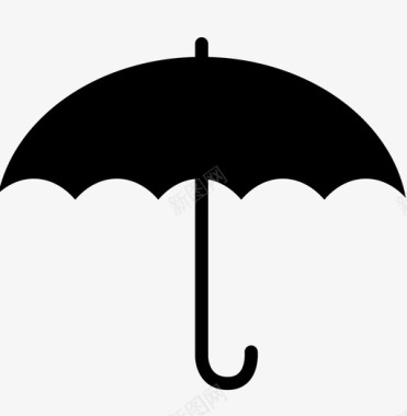 雨伞辅助伞敞开式图标图标