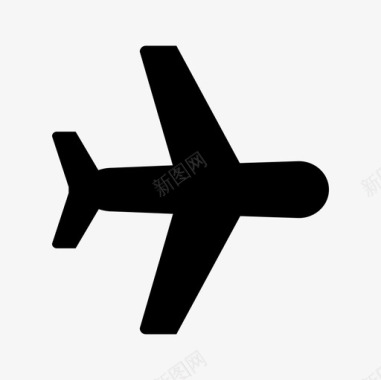 飞机客机航空图标图标