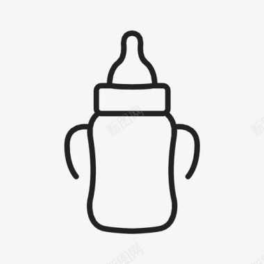 奶瓶婴儿奶瓶容器饮料图标图标