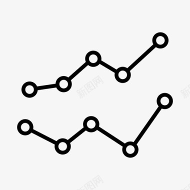 线条图图表图像图标图标