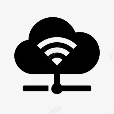 无线连接云网络连接云图标图标