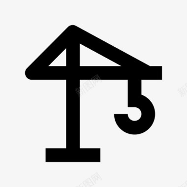 研究学校材料起重机升降机建筑材料图标图标