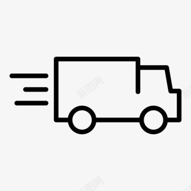 送货箱送货货车卡车图标图标