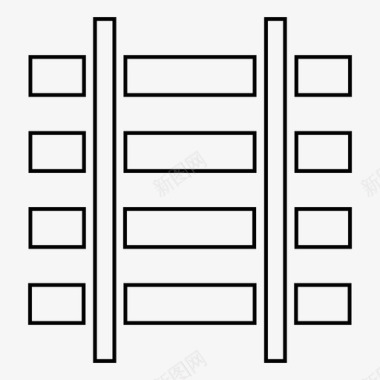 车道列车轨道轨道运输图标图标