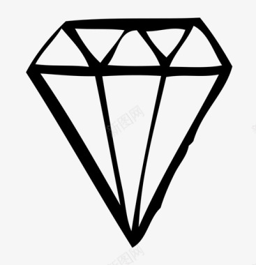 钻石昂贵的珠宝订婚石图标图标