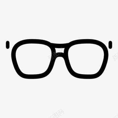 眼镜透明对焦图标图标