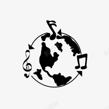 音乐世界音乐图标图标