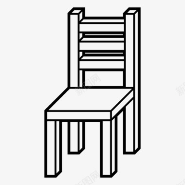 房间餐椅桌子凳子图标图标