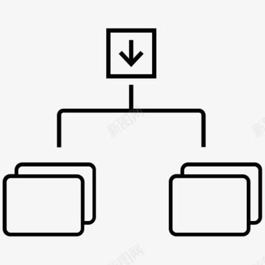 矢量制图软件数字资产管理存储文件网络工作图标图标