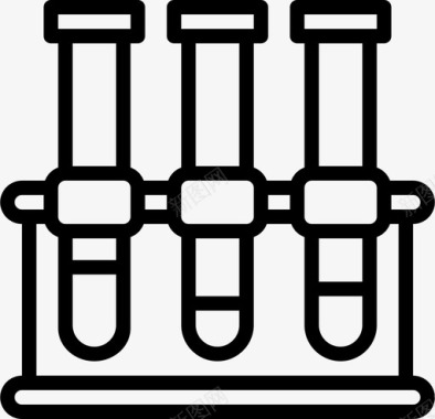 化学容器试管物质科学图标图标